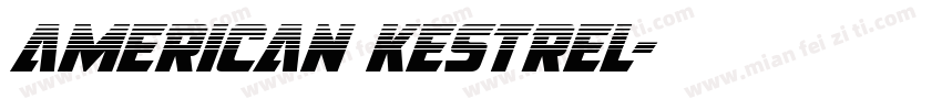 american kestrel字体转换